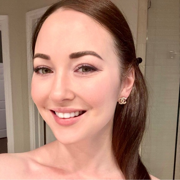 Chanel Authentic BRAND NEW Classic Gold CC Earrings with Pearls & Crystals - Picture 4 of 8